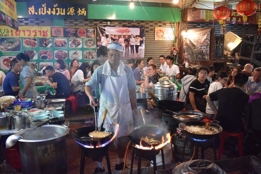 Thailand Bangkok Foodtour per tuktuk Chinatown