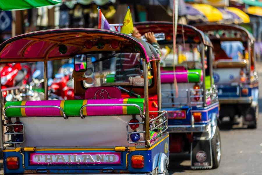 Thailand Bangkok Tuktuks in Khao San Road