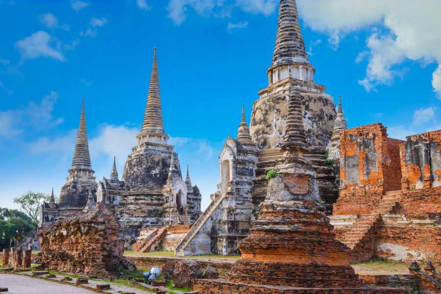 thailand ayutthaya wat phra si sanphet temple
