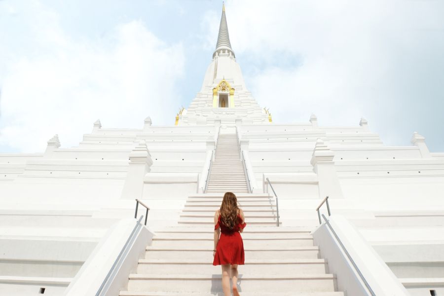 thailand ayutthaya wat phu khao thong Temple