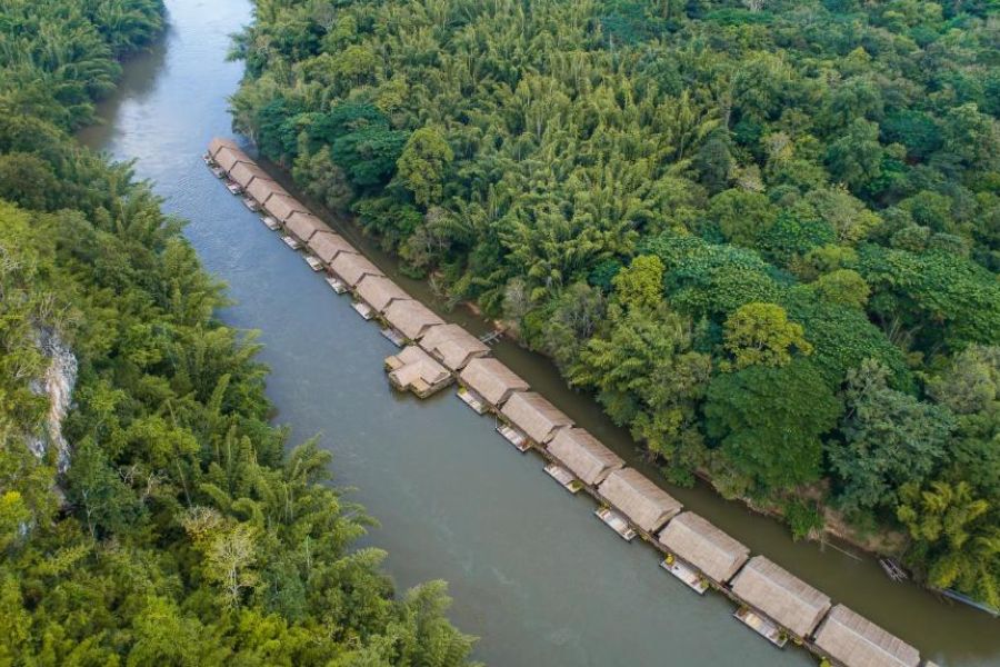 thailand kanchanaburi river kwai jungle rafts