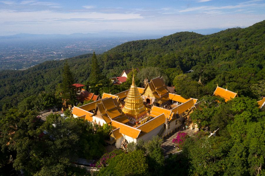thailand north thailand chiang mai doi suthep temple
