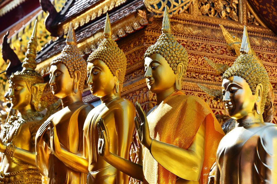 thailand north thailand chiang mai doi suthep temple