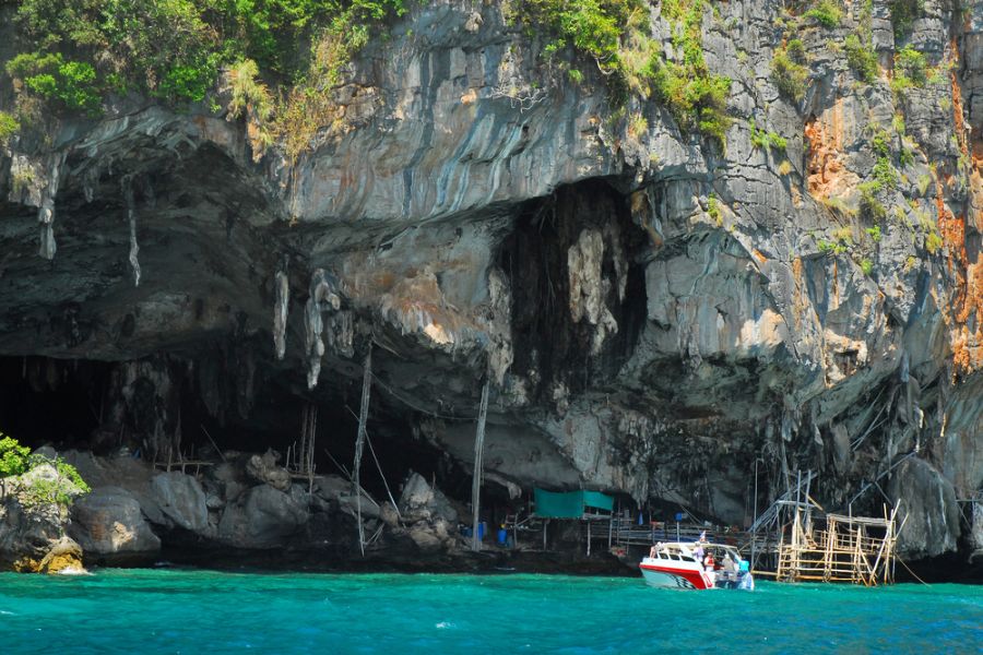 thailand phi phi islands koh phi phi leh viking cave